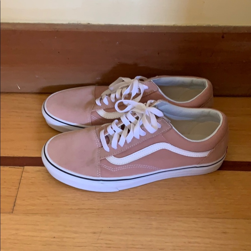 Pink/salmon old school vans size 9